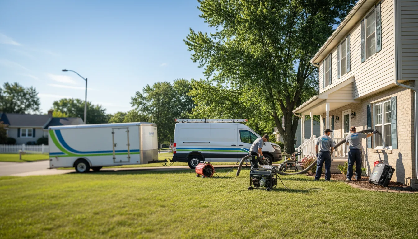 Flooded Basement Restoration And Cleanup With Repair in Schaumburg, IL near me